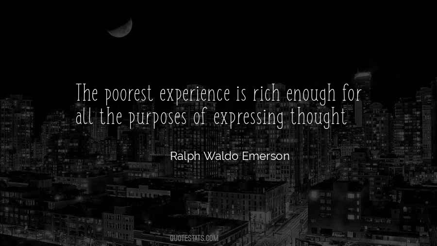 Rich Experience Quotes #1441936