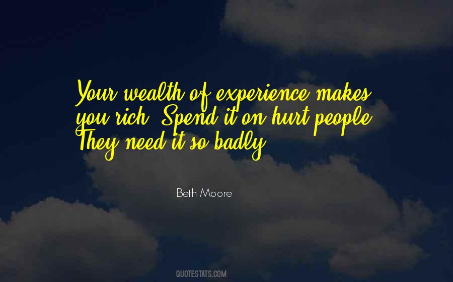 Rich Experience Quotes #323903