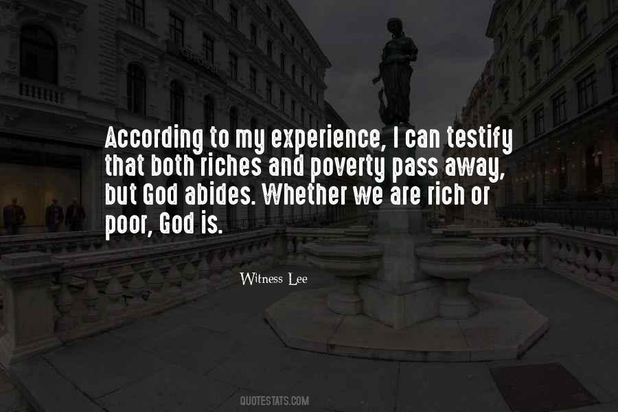 Rich Experience Quotes #850084