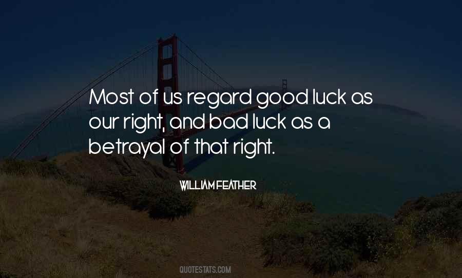 Quotes About A Bad Luck #787006