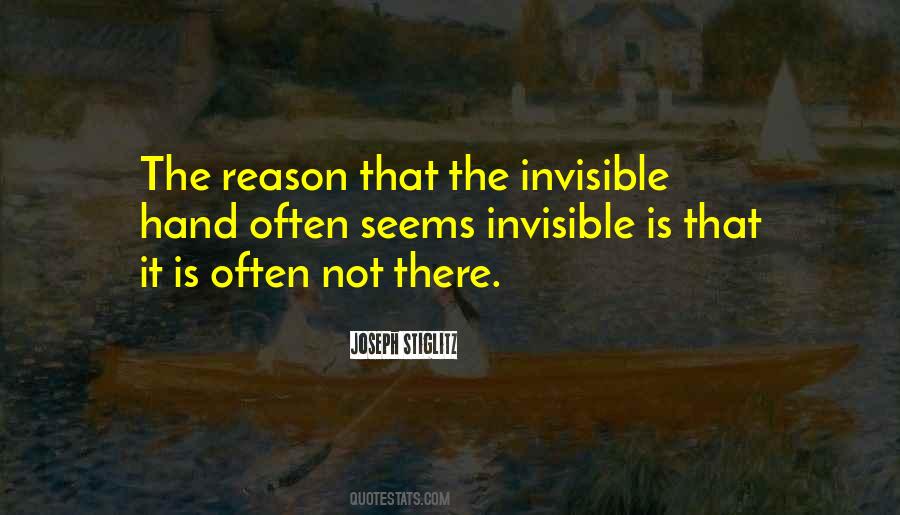 Quotes About The Invisible Hand #778612