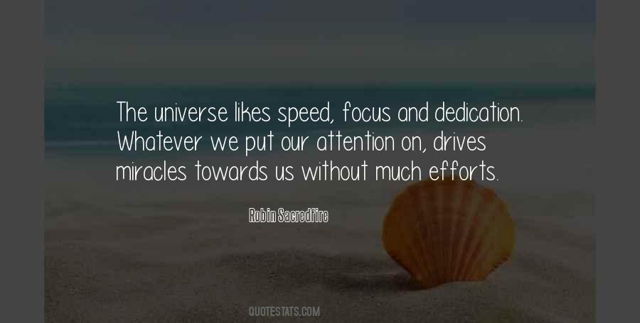 Speed And Focus Quotes #1872226