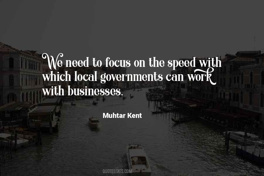 Speed And Focus Quotes #590326