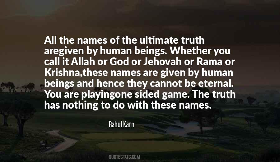 Quotes About One God Allah #838775