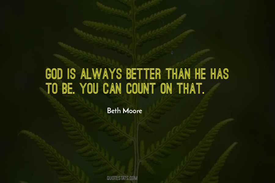 Count On God Quotes #1746390