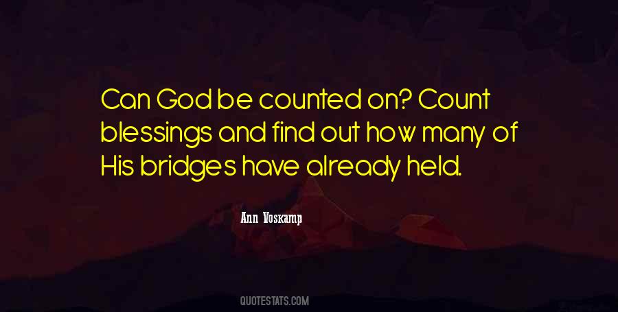 Count On God Quotes #451454