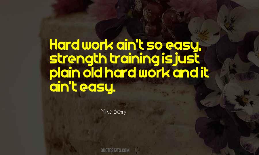 Hard Work Training Quotes #8975