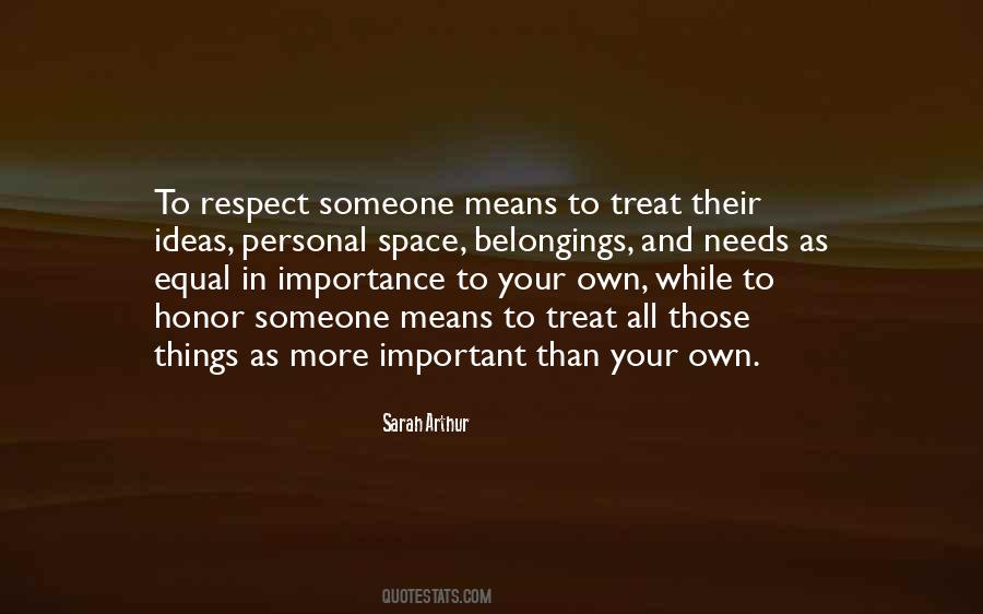 Quotes About The Importance Of Respect #1126740