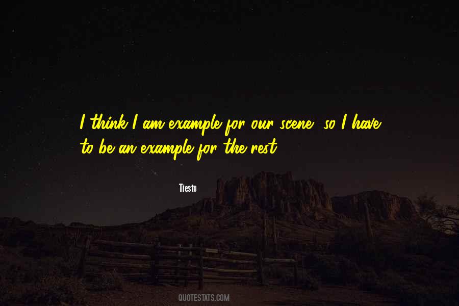 To Be An Example Quotes #1085932