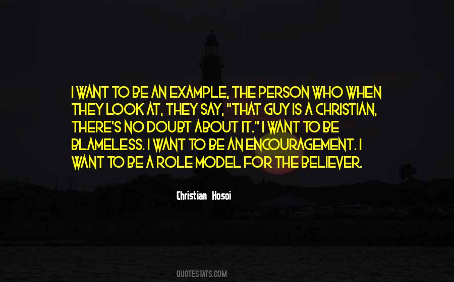 To Be An Example Quotes #1628564