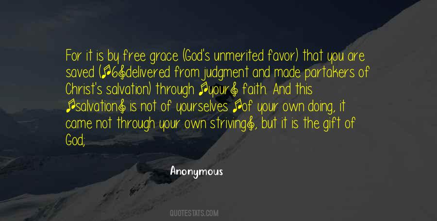 Salvation Is Free Quotes #1374626