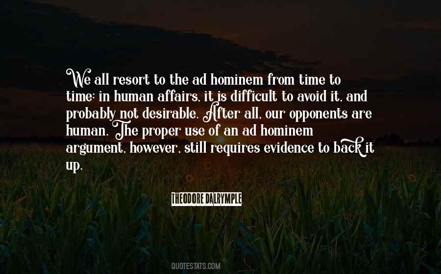 Quotes About Hominem #674583