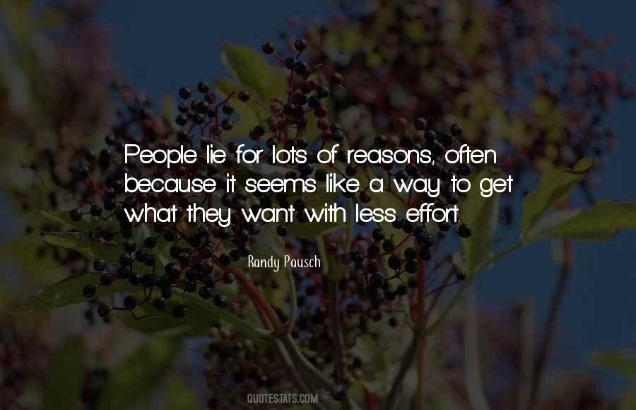 Quotes About Less Effort #1765751