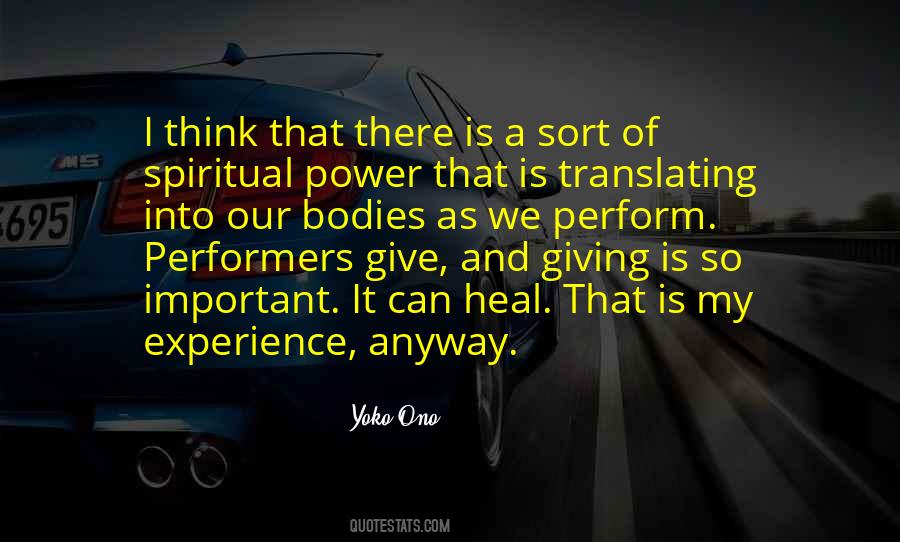 Spiritual Giving Quotes #536181