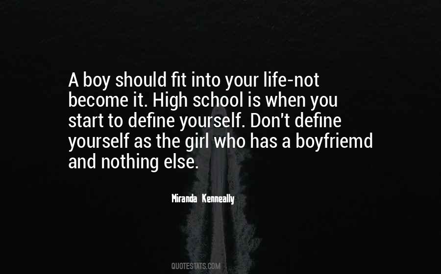 High School Boy Quotes #1258263