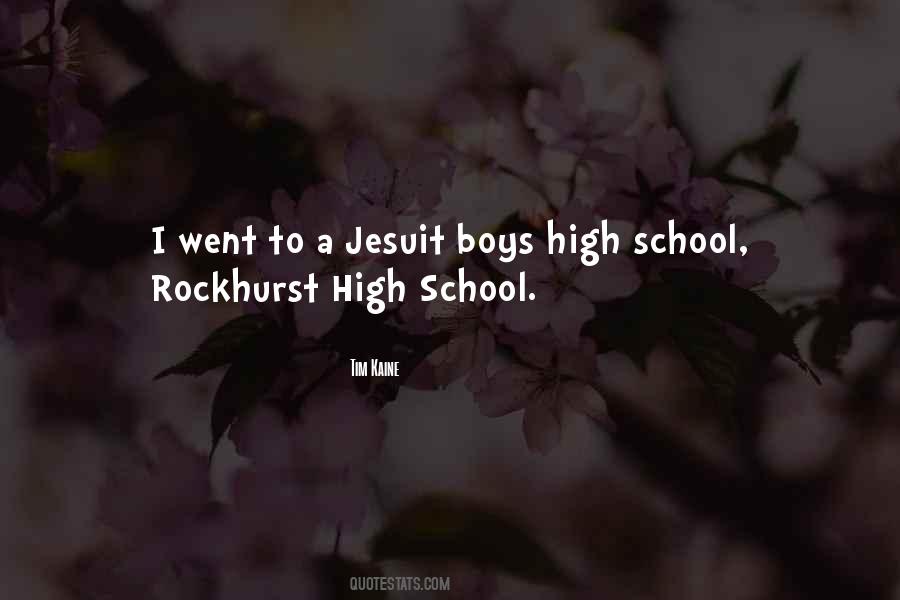 High School Boy Quotes #296995