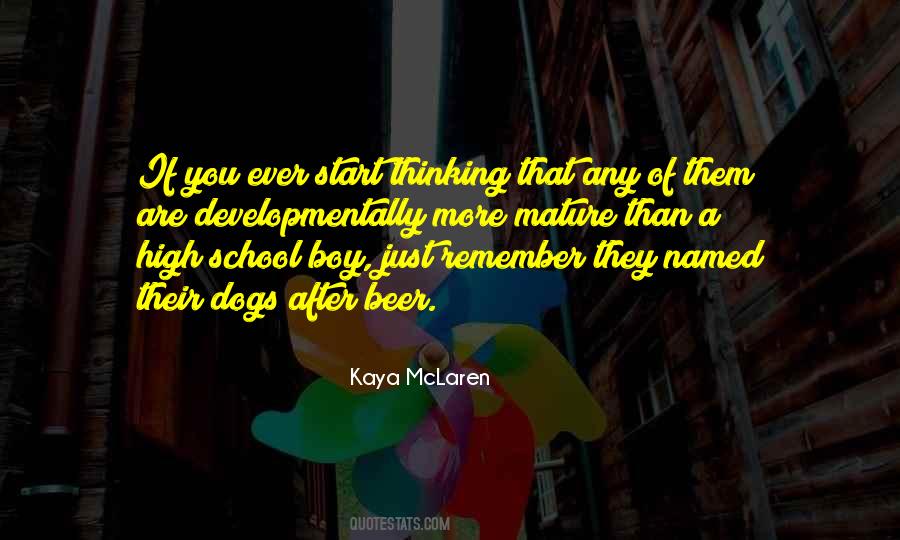 High School Boy Quotes #58664