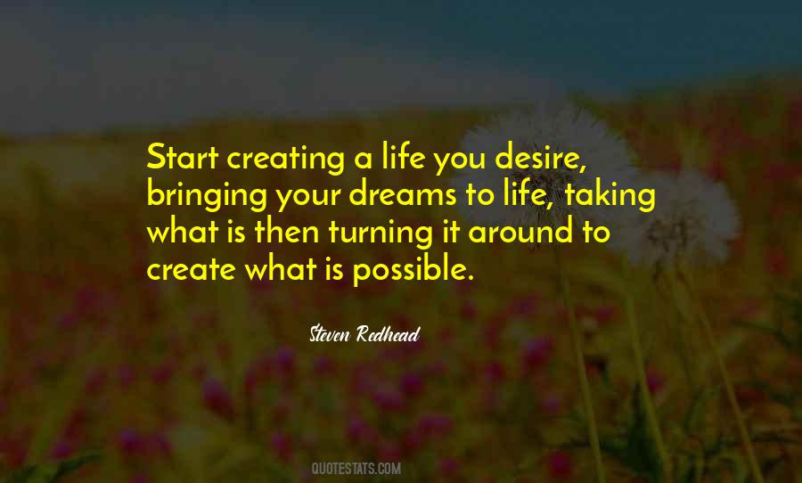 Creating A Life Quotes #1040713
