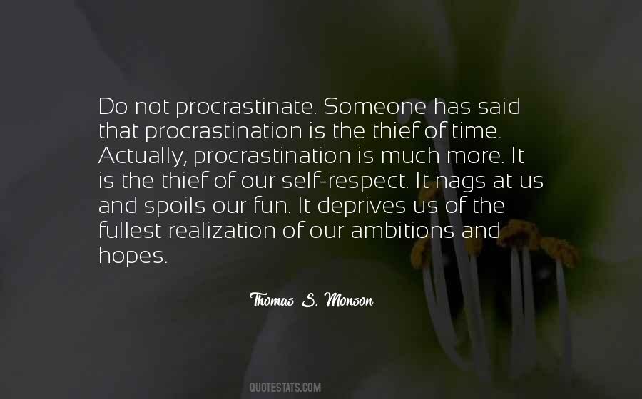 Time Procrastination Quotes #1707664