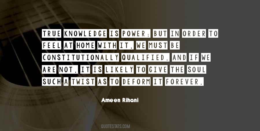 Knowledge Is A Power Quotes #1015138