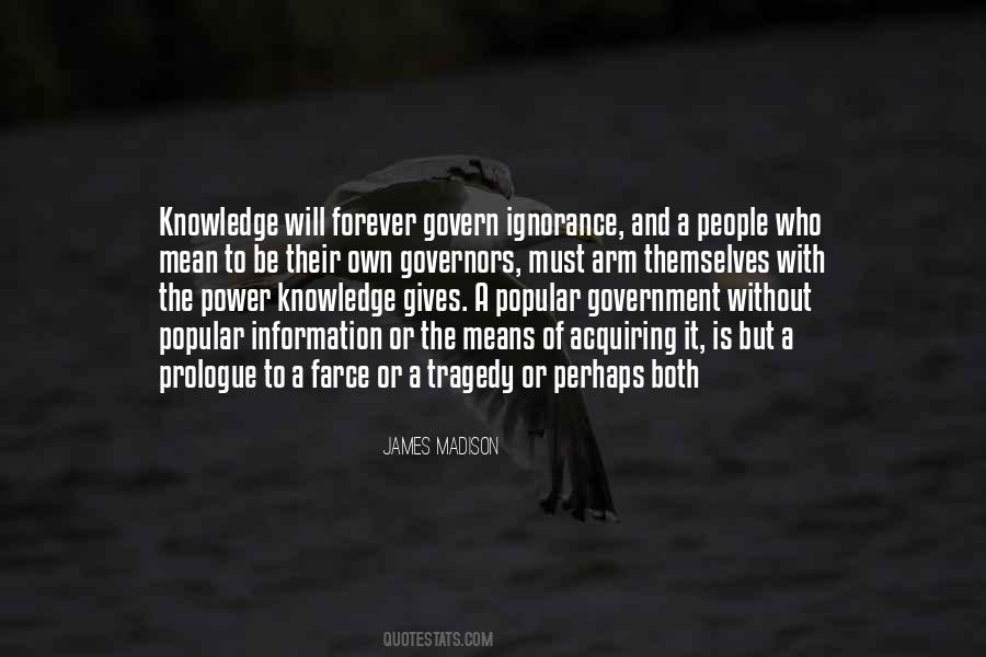 Knowledge Is A Power Quotes #340720