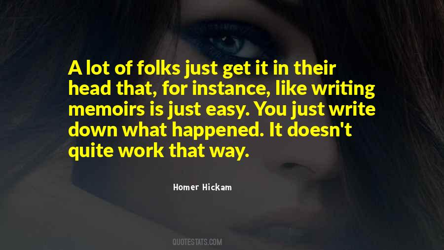 Quotes About Homer Hickam #1255141