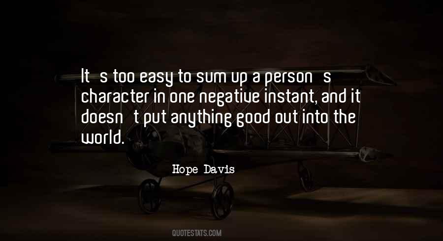 Negative Character Quotes #1620704