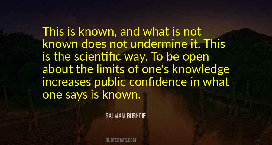 Knowledge Confidence Quotes #33476