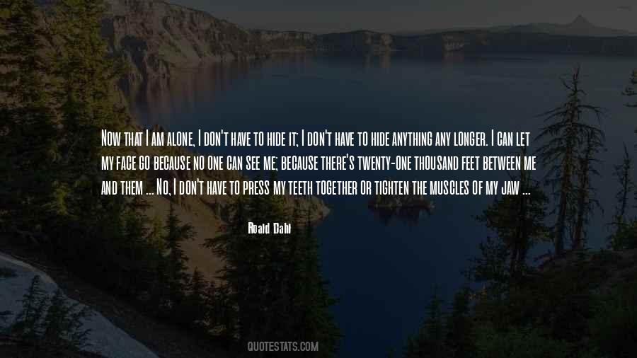 Now I Am Alone Quotes #1876049