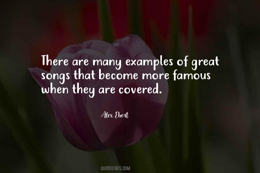 Famous Examples Quotes #1284682