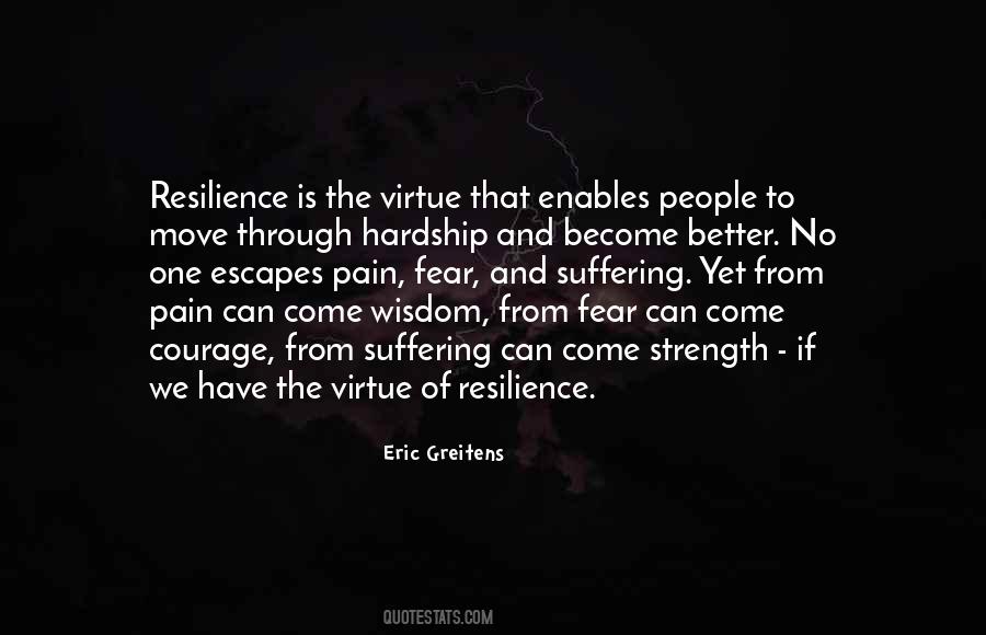 Fear Of Suffering Quotes #1157631