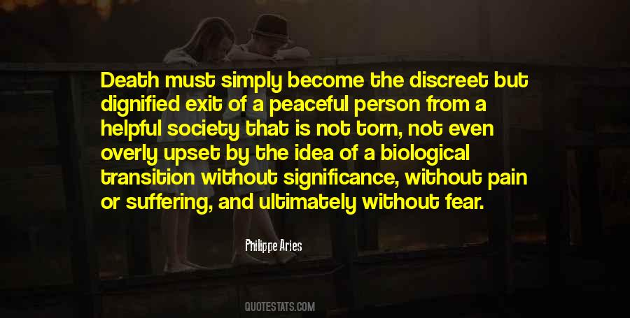 Fear Of Suffering Quotes #1495870