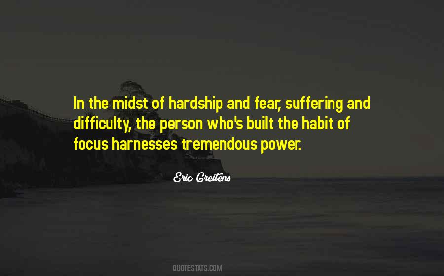 Fear Of Suffering Quotes #860524