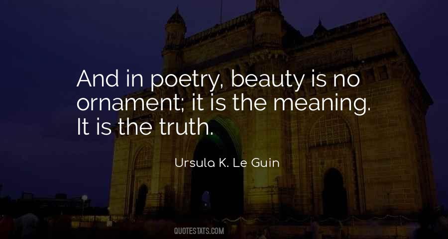 Poetry Beauty Quotes #1750291