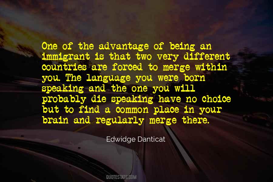 Being An Immigrant Quotes #1590033