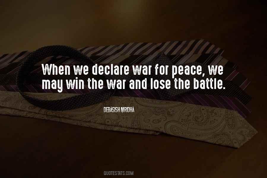 I Declare Peace Quotes #314575