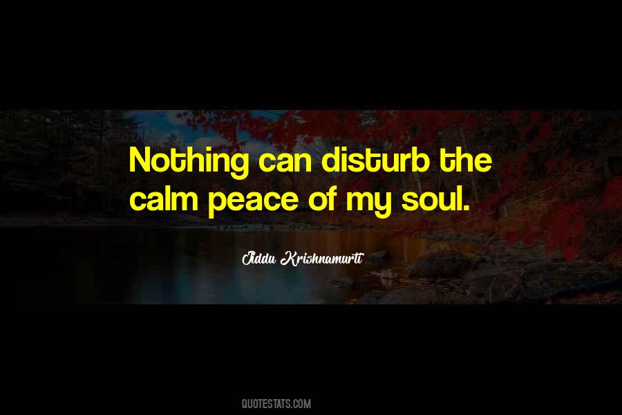 Calm Peace Quotes #1286024