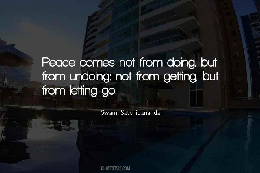 Peace Letting Go Quotes #1700261