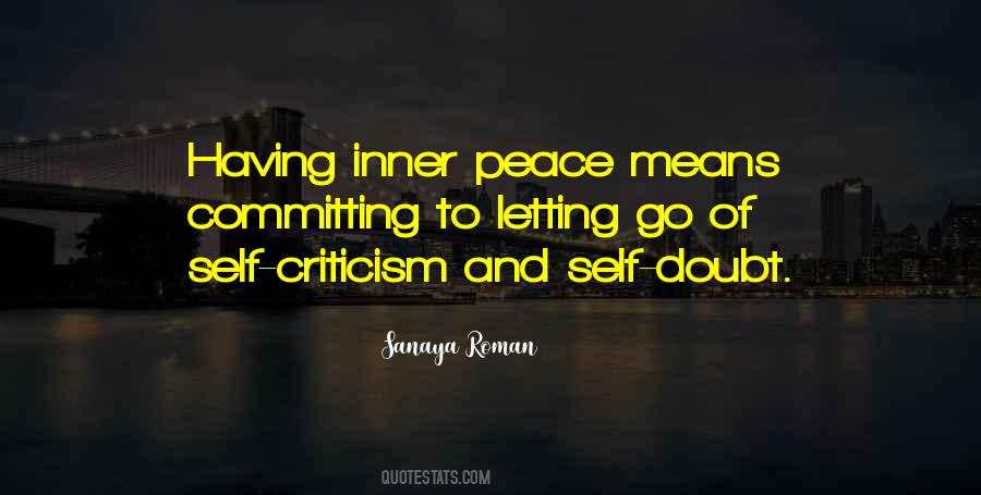 Peace Letting Go Quotes #712116