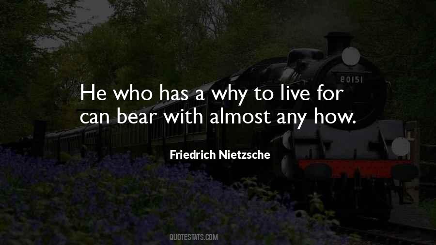 Why To Live For Quotes #60951