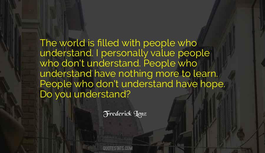 Understand Your Value Quotes #459811