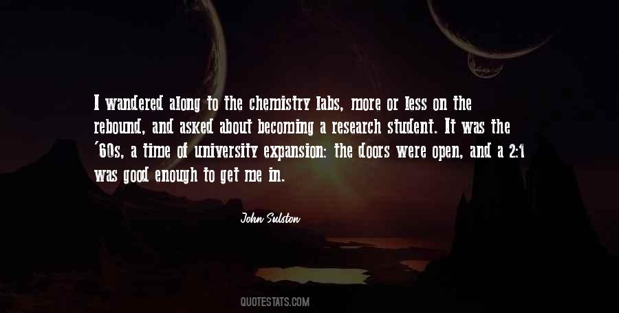 Chemistry Student Quotes #1018734
