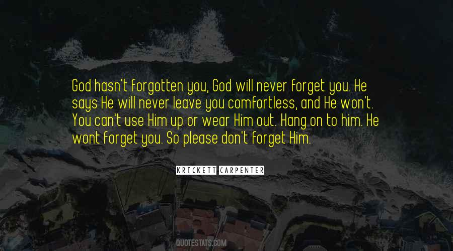 Will Never Forget You Quotes #1105571