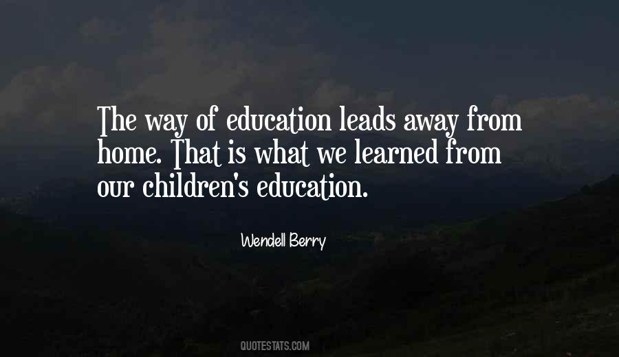Quotes About Home Education #842301