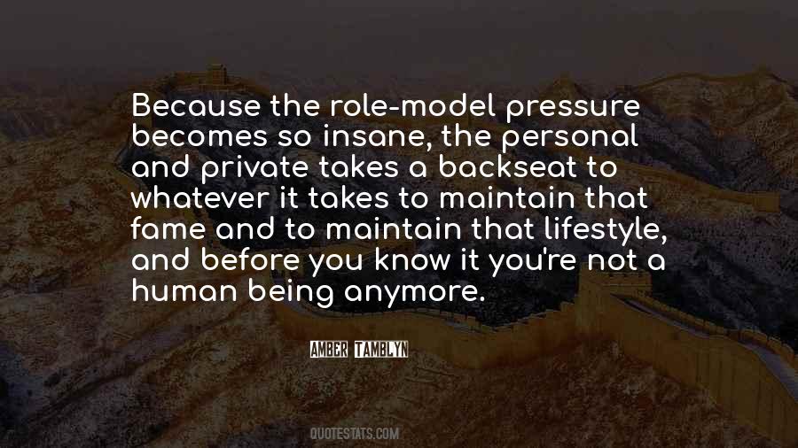Being Role Model Quotes #1563605