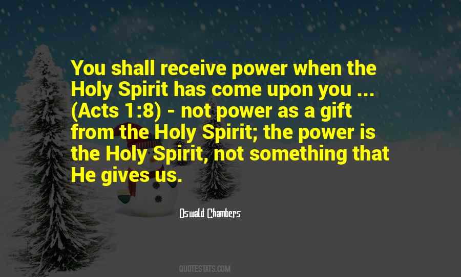 Quotes About Holy Spirit Power #1238075