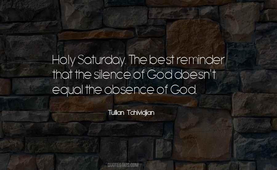 Quotes About Holy Saturday #1040169