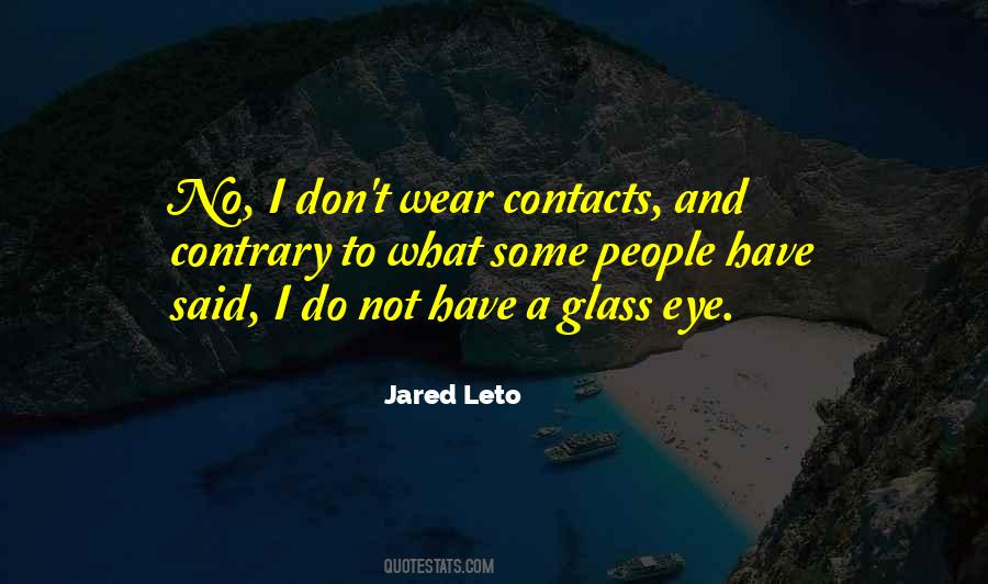 No Glasses Quotes #845365