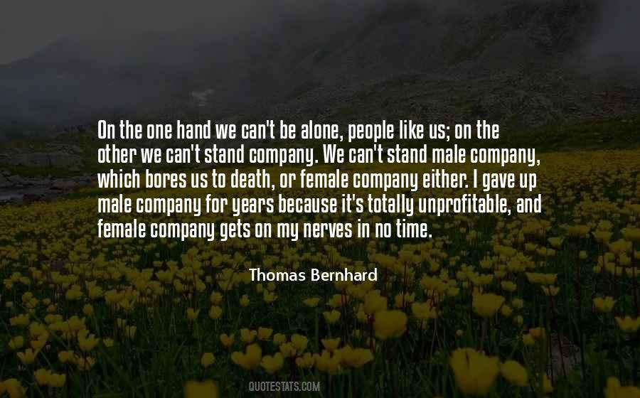 No One For Us Quotes #1648158