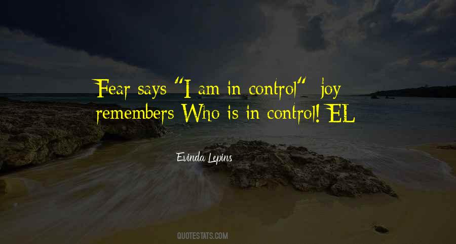 Who Is In Control Quotes #1829462